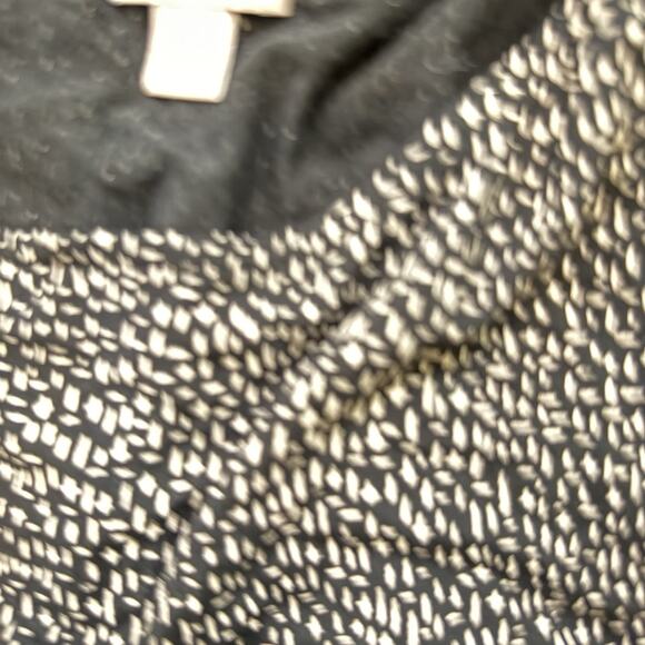 J Jill‎ Wearever Collection Tunic Top Med Black White Slinky Knit - Picture 4 of 8